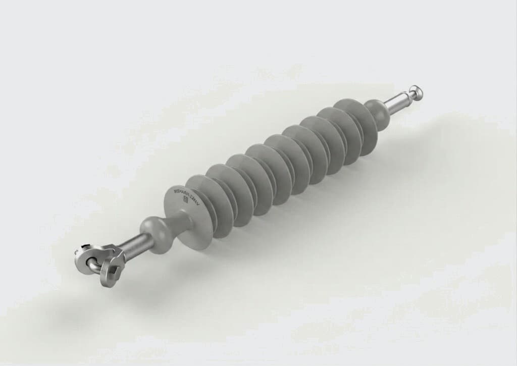 Long rod and transmission network insulators