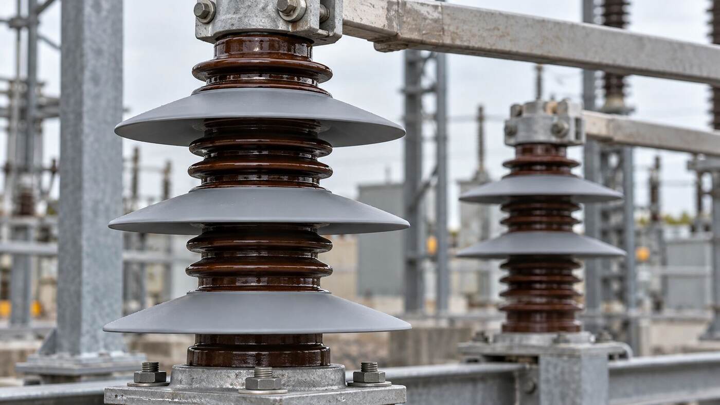 Retrofitted porcelain insulator with silicone skirts