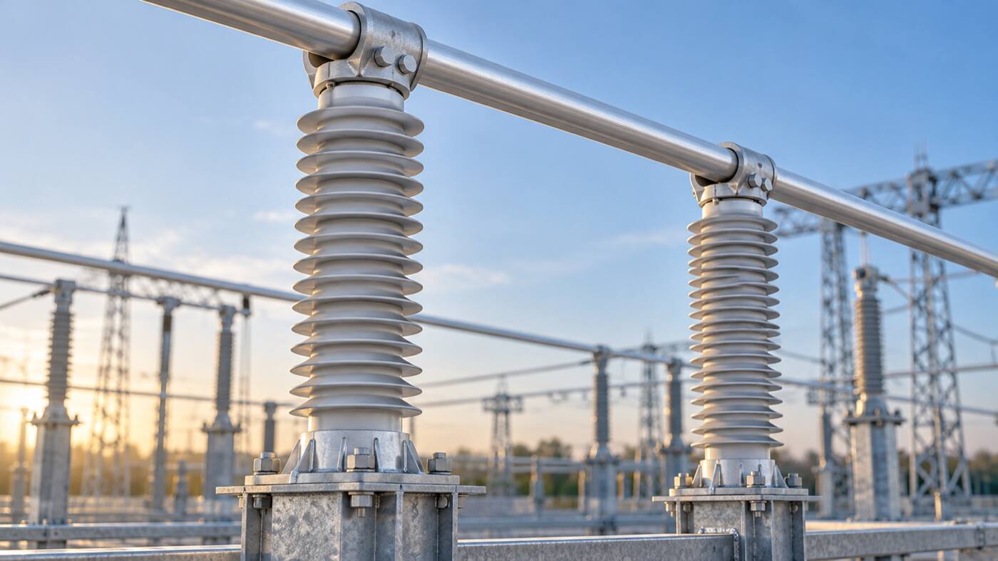 Hybrid Insulators Supporting a Silver Busbar 2